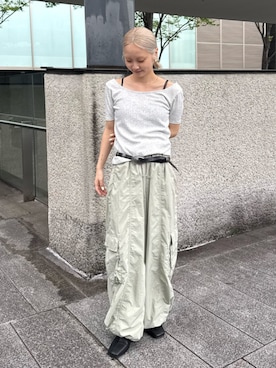 辻岡雅さん(レディース・148cm)の夏コーディネート