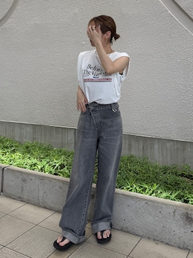 辻岡雅さん（レディース・148cm）の夏コーディネート