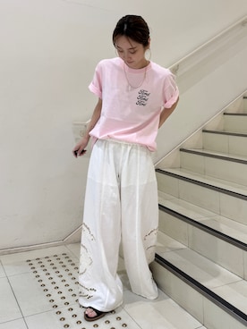 辻岡雅さん（レディース・148cm）の夏コーディネート