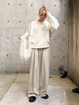 辻岡雅さん（レディース・148cm）の秋コーディネート