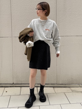 辻岡雅さん（レディース・148cm）の秋コーディネート