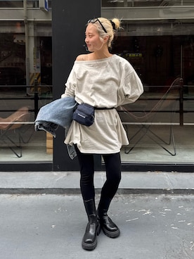 辻岡雅さん（レディース・148cm）の春コーディネート