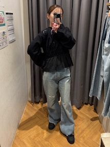 Ungrid カットワークレースコンビブラウス カットワークレースコンビブラウス（シャツ/ブラウス）｜Ungrid