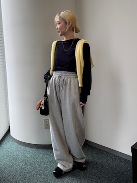 辻岡雅さん（レディース・148cm）の冬コーディネート