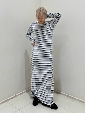 辻岡雅さん（レディース・148cm）の冬コーディネート