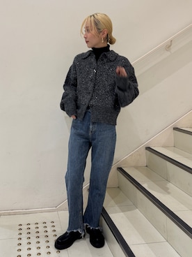 辻岡雅さん（レディース・148cm）の冬コーディネート