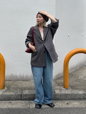 辻岡雅さん(レディース・148cm)の秋コーディネート