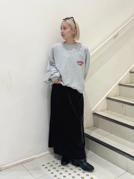 「Ungrid（アングリッド）のアイテム」を使った、辻岡雅さん（レディース・148cm）の秋コーディネート