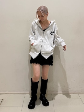 辻岡雅さん（レディース・148cm）の春コーディネート