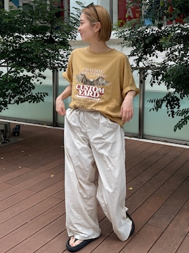 辻岡雅さん（レディース・148cm）の夏コーディネート