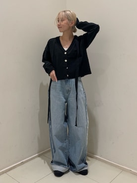 辻岡雅さん（レディース・148cm）の冬コーディネート