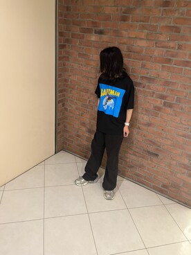 「WHITELAND（ホワイトランド）のアイテム（Tシャツ/カットソー）」を使った、りおさん（メンズ・170cm）の夏コーディネート