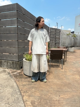 「DANKE SCHON（ダンケシェーン）のアイテム」を使った、りおさん（メンズ・172cm）の夏コーディネート