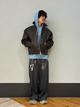 「DANKE SCHON（ダンケシェーン）のアイテム」を使った、りおさん（メンズ・170cm）の冬コーディネート