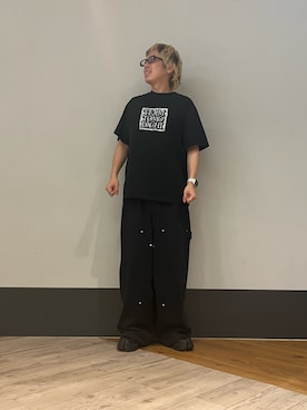 「アイテム（スウェットパンツ）」を使った、りおさん（メンズ・170cm）の夏コーディネート