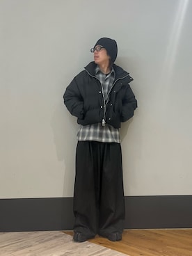 「DANKE SCHON（ダンケシェーン）のアイテム（ブルゾン）」を使った、りおさん（メンズ・170cm）の秋コーディネート