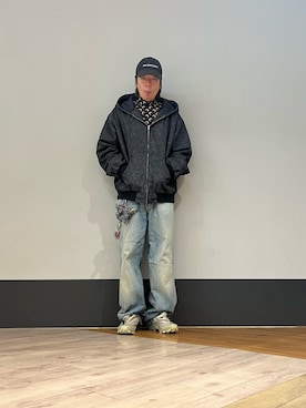 「WHITELAND（ホワイトランド）のアイテム（ジャケット/アウター）」を使った、りおさん（メンズ・170cm）の秋コーディネート