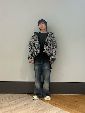 「DANKE SCHON（ダンケシェーン）のアイテム（ブルゾン）」を使った、りおさん（メンズ・170cm）の秋コーディネート