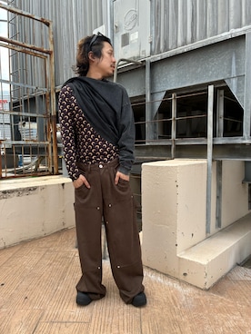 「DANKE SCHON（ダンケシェーン）のアイテム」を使った、りおさん（メンズ・172cm）の夏コーディネート