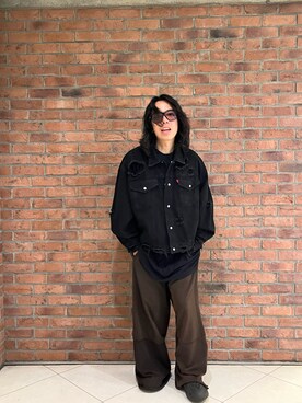 「DANKE SCHON（ダンケシェーン）のアイテム（デニムジャケット）」を使った、りおさん（メンズ・170cm）の夏コーディネート