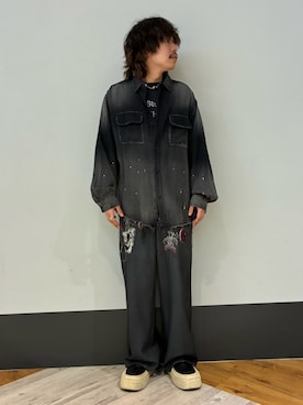 「DANKE SCHON（ダンケシェーン）のアイテム」を使った、りおさん（メンズ・170cm）の春コーディネート