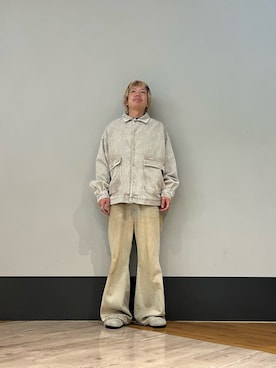「アイテム（カバーオール）」を使った、りおさん（メンズ・170cm）の秋コーディネート