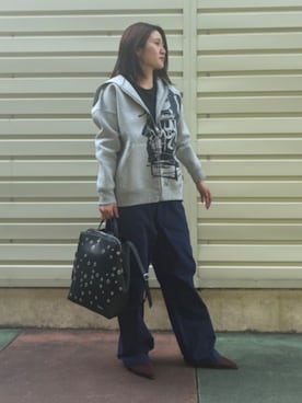 Desigual 沖縄 STAFFさん(レディース・160cm)の冬コーディネート