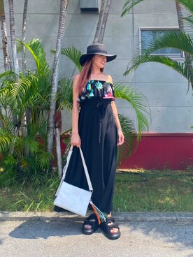 Desigual 沖縄 STAFFさん(レディース・157cm)の夏コーディネート