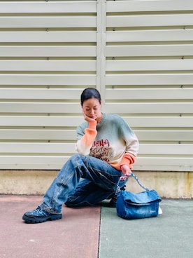 Desigual 沖縄 STAFFさん（レディース・160cm）の冬コーディネート