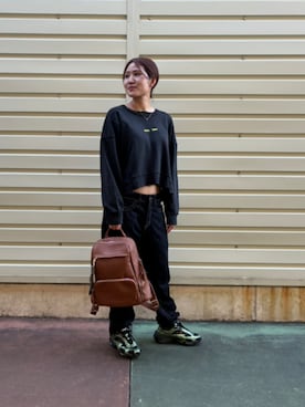 「クロップド丈」｜Desigual 沖縄 STAFFさん（レディース・160cm）の秋コーディネート