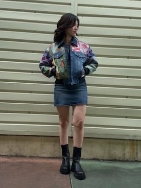 Desigual 沖縄 STAFFさん(レディース・160cm)の秋コーディネート