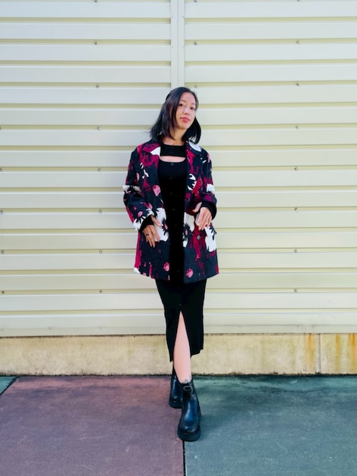セール】【Desigual×Maitrepierre】リブニットボタンワンピース 