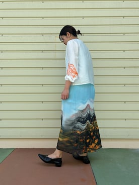 Desigual 沖縄 STAFFさん(レディース・160cm)の夏コーディネート