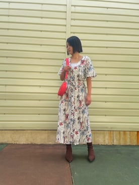 「Desigual（デシグアル）のアイテム（ワンピース/ドレス）」を使った、Desigual 沖縄 STAFFさん（レディース・164cm）の夏コーディネート