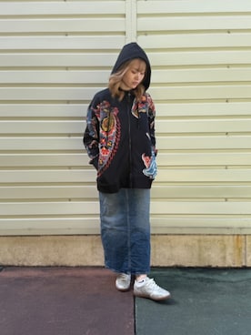 Desigual 沖縄 STAFFさん(レディース・160cm)の冬コーディネート