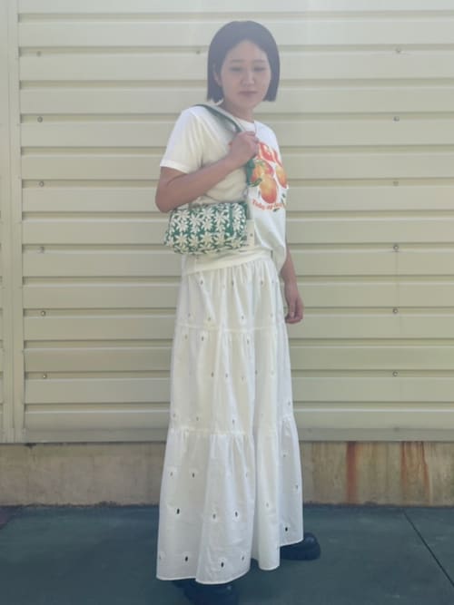 Desigual（デシグアル） スカート スイス刺繍 ミディスカート