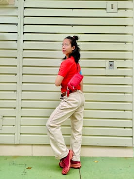 「Desigual（デシグアル）のアイテム」を使った、Desigual 沖縄 STAFFさん（レディース・160cm）の冬コーディネート