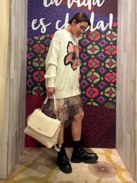 Desigual 沖縄 STAFFさん(レディース・160cm)の冬コーディネート