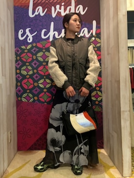 Desigual 沖縄 STAFFさん（レディース・160cm）の秋コーディネート