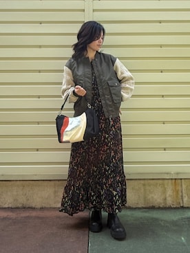 Desigual 沖縄 STAFFさん（レディース・160cm）の秋コーディネート