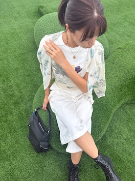 「アイテム（バックパック/リュック）」を使った、Desigual 沖縄 STAFFさん（レディース・167cm）の秋コーディネート