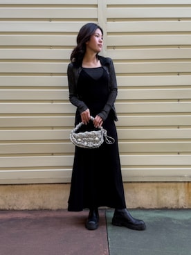 「シルバーバッグ」｜Desigual 沖縄 STAFFさん（レディース・160cm）の秋コーディネート