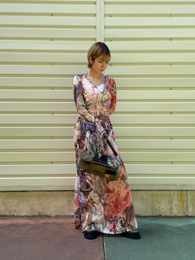 「アイテム（ブーツ、グリーン系）」を使った、Desigual 沖縄 STAFFさん（レディース・160cm）の秋コーディネート