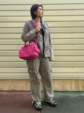 「ウォッシュデニム」｜Desigual 沖縄 STAFFさん（レディース・160cm）の秋コーディネート