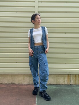 「summer」｜Desigual 沖縄 STAFFさん（レディース・160cm）の夏コーディネート