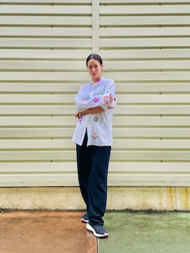 「Desigual（デシグアル）のアイテム」を使った、Desigual 沖縄 STAFFさん（レディース・160cm）の冬コーディネート