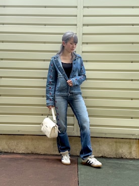 「刺繍」｜Desigual 沖縄 STAFFさん（レディース・160cm）の春コーディネート