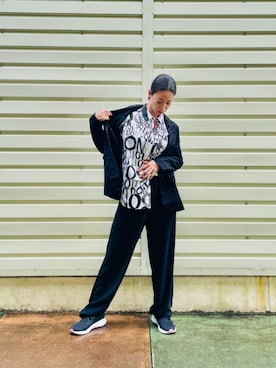 「Desigual（デシグアル）のアイテム」を使った、Desigual 沖縄 STAFFさん（レディース・160cm）の冬コーディネート