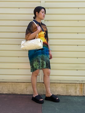 Desigual 沖縄 STAFFさん(レディース・160cm)の夏コーディネート
