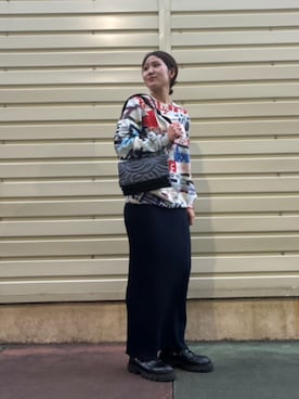 「アイテム（ボディバッグ/ウエストポーチ）」を使った、Desigual 沖縄 STAFFさん（レディース・160cm）の冬コーディネート